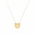 14k Yellow Gold Necklace with Devil Emoji Symbol