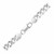 Classic Rhodium Plated Curb Chain in 925 Sterling Silver (8.40 mm)
