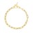 14K Yellow Gold Paperclip Toggle Bracelet