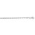 Solid Diamond Cut Rope Bracelet in 14k White Gold  (2.50 mm)