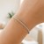 Solid Diamond Cut Rope Bracelet in 14k White Gold  (2.50 mm)
