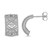 14K White Gold Diamond Vannerie Earrings