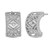14K White Gold Diamond Vannerie Earrings