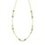 14K Yellow Gold Hexagon Turquoise Inlay Links Necklace