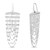Sterling Silver Multi Strand Chain Drop Chandelier Earrings