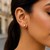 Faceted Round Stud Earrings in 14k Rose Gold(7mm)