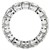 Round Cut Lab Grown Diamond Eternity Ring in 14k White Gold (6 cttw FG/VS2)