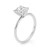 3 Carat Princess Lab Grown IGI G/VS1 Diamond Solitaire Ring in 14K White Gold