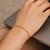 Solid Diamond Cut Round Franco Bracelet in 14k Yellow Gold  (2.20 mm)