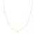 14K Yellow Gold Necklace with Triangles