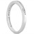 Slender Channel Set Diamond Wedding Ring Band in 14k White Gold