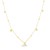 14k Yellow Gold High Polish Beaded Stations Necklace
