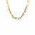 Solid Figaro Chain in 14k Yellow Gold (6.00 mm)