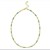 14K Yellow Gold Turquoise Rectangle Links Necklace (3.50 mm)