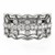 Diamond Studded Four Leaf Clover Motif Ring in 14k White Gold (1/4 cttw)