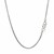 Sterling Silver Rhodium Plated Round Box Chain (1.50 mm)