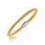 Yellow Gold Plated Popcorn Bangle in Rhodium Plated Sterling Silver (4.80 mm)