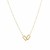 14k Yellow Gold Necklace with Interlocking Petite Rectangles