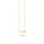 14k Yellow Gold Heart Element Paperclip Necklace