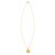 14K Yellow Gold Radiating Heart Necklace
