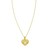 14K Yellow Gold Radiating Heart Necklace