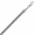 Classic Popcorn Chain Bracelet in Rhodium Plated Sterling Silver