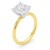 3 Carat Princess Lab Grown IGI G/VS1 Diamond Solitaire Ring in 14K Yellow Gold