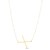 14K Yellow Gold Yours Truly Large Initial X Necklace