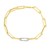14k Yellow Gold Paperclip Chain Necklace with Diamond Link (6.00 mm)
