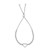 Sterling Silver Rhodium Plated Heart Bead Friendship Bracelet