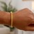 Diamond Cut Round Franco Bracelet in 14k Yellow Gold  (4.10 mm)