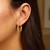 Bamboo Hoop Earrings in 10k Yellow Gold
