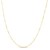 14K Yellow Gold Long Diamond Shape Station Mirror Chain Necklace