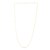 14K Yellow Gold Long Diamond Shape Station Mirror Chain Necklace