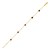14K Yellow Gold Garnet Station Bracelet