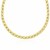 Entwined Oval and Textured Round Link Necklace in 14k Yellow Gold