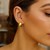 Small Snuggable Earrings in 14k TwoTone Gold