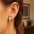 Small Snuggable Earrings in 14k TwoTone Gold
