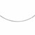 Classic Style Omega Chain Necklace in Sterling Silver (4.0mm)