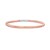Sterling Silver Rose Gold Plated Basketweave Stretch Bangle