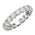 Round Cut Lab Grown Diamond Eternity Ring in 14k White Gold (2 cttw FG/VS2)