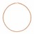 14k Rose Gold 17 inch Braid Link Necklace