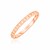 14k Rose Gold Ring with Bead Texture