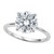 3 Carat Round Lab Grown IGI G/VS1 Diamond Solitaire Ring in 10K White Gold