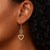 10k TwoTone Gold Cutout Heart Chain Dangling Earrings