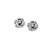 Sterling Silver Mini Textured and Polished Love Knot Earrings