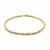 Solid Diamond Cut Rope Bracelet in 14k Yellow Gold  (3.00 mm)