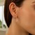 Classic Hoop Earrings in 14k White Gold (2x30mm)