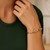 14k Yellow Gold MOP Paperclip Gem Link Bracelet (7.00 mm)