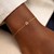 14K Yellow Gold Mini Initial R Bracelet